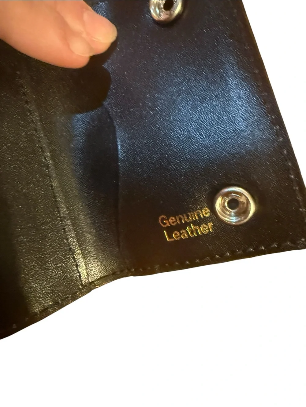 Black Embossed Truck Leather Wallet